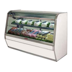 Howard McCray R-CDS32E-6C-LED 74"W Refrigerated Curved Glass Deli Case