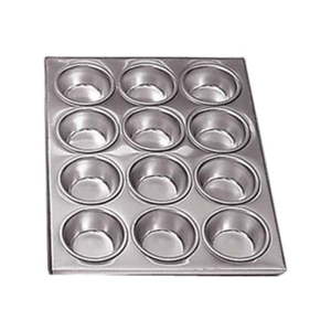 AMP-12 Commercial Aluminum Muffin Pan, 12 Cup, 14" x 12"
