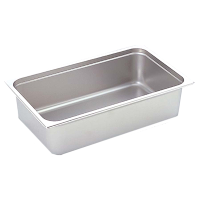 Full Size Stainless Steel Steam Table Pan For Holding, Heating, Staging, And Serving Food In Commercial Kitchens