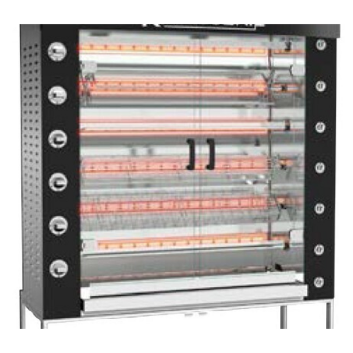 Rotisol 1400.6PG Rôtissoire à Gaz 137,5 cm - Capacité 30-36 Poulets