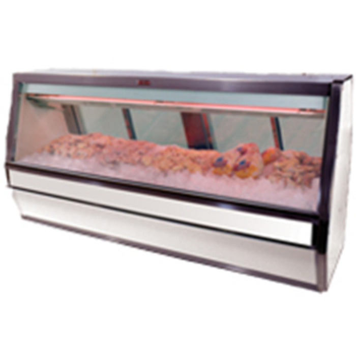Vitrine de service pour volailles et fruits de mer Howard McCray SC-CFS40E-10-LED de 316,2 cm de large