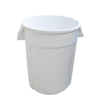 Omcan 80584 Conteneur à déchets jaune durable de 121 litres (32 gallons) de qualité commerciale