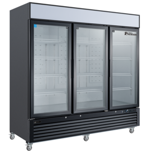 Versa Premier C3-82GDVCP Three Door Merchandiser Refrigerator With Glass Doors And Storage Capacity