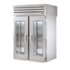 True SPEC Series 68" Two-Section Roll-Thru Glass/Solid Door Refrigerator, A Commercial Roll-Thru Refrigerator.