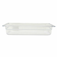 Omcan 80036 Bac de nourriture 1/3 de taille 32,5 cm x 17,6 cm Polycarbonate transparent