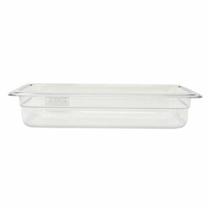 Omcan 80036 Bac de nourriture 1/3 de taille 32,5 cm x 17,6 cm Polycarbonate transparent