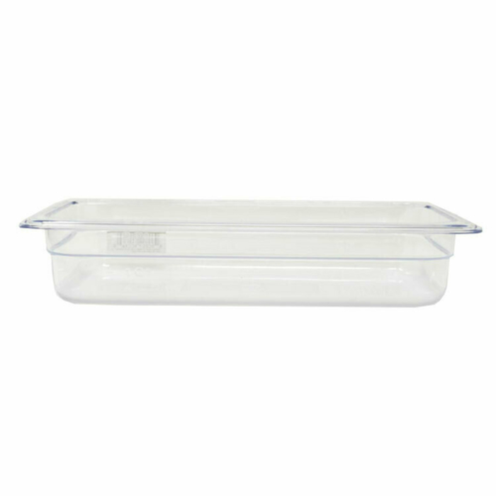 Omcan 80036 1/3 Size Food Pan 12-4/5" x 6-15/16" Clear Polycarbonate