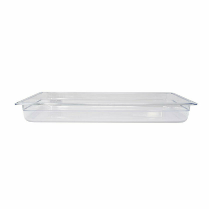 Clear Polycarbonate Food Pan 1/6 Size 6-Inch Deep For Foodservice Organization And Prep