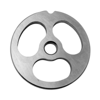 Omcan 47756 #8 Meat Grinder 3-Hole Kidney Plate Stainless Steel