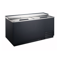 U-Star USGF-2L 49-1/2"W Two-Lid Glass Froster Chiller 12 cu.ft.