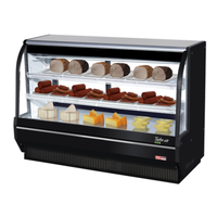 Vitrine réfrigérée de charcuterie Turbo Air TCDD-72H-W(B)-N de 184,15 cm