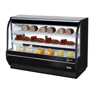 Vitrine réfrigérée de charcuterie Turbo Air TCDD-72H-W(B)-N de 184,15 cm