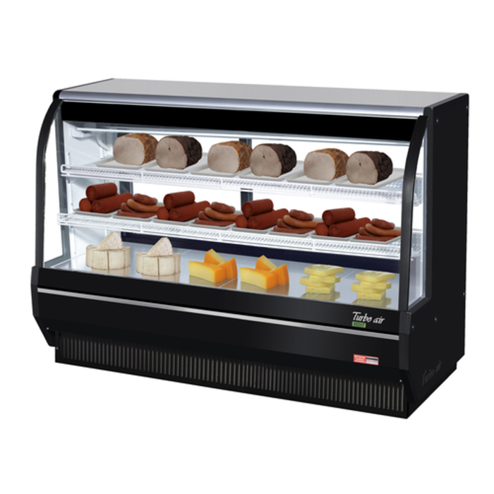 Vitrine réfrigérée de charcuterie Turbo Air TCDD-72H-W(B)-N de 184,15 cm