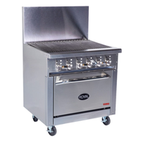 Royal RDR-48RB-126 48" Gas Restaurant Range with Charbroiler