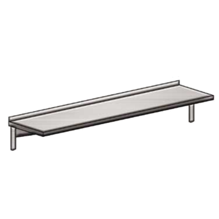 Winholt SCASS-2460-3-SU 60"L x 24"W Cantilevered Solid Shelving Unit
