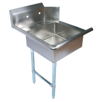 Omcan 28480 Soiled Dishtable 26"W Left Side with Sink