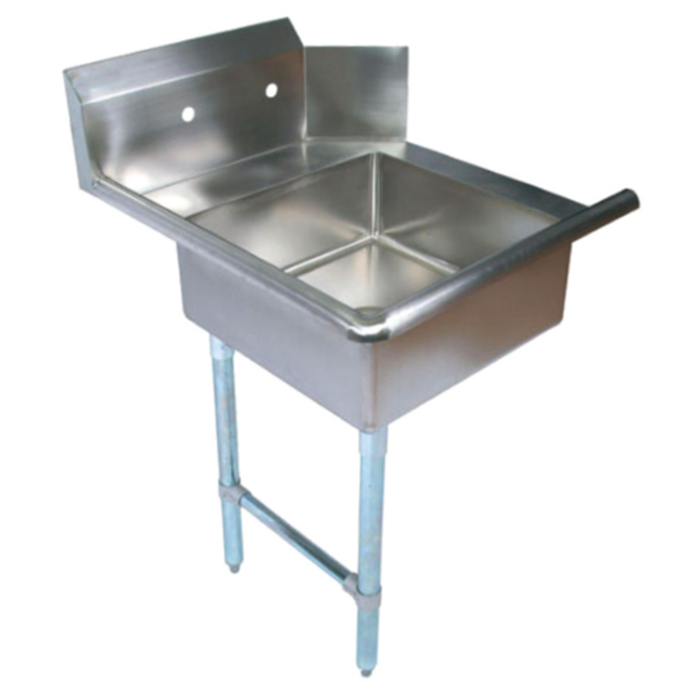 Omcan 28480 Soiled Dishtable 26"W Left Side with Sink