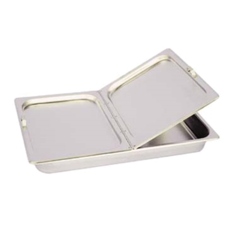 Full Size Hinged Steam Table Pan Cover With Center-Hinged Design For Efficient Food Protection and Temperature Retention