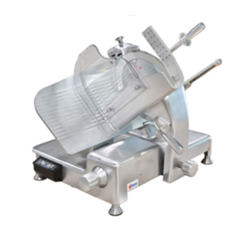 Omcan 23544 14-Inch Blade Electric Food Slicer For Small Businesses, Ideal For Deli Meat And Cheese Slicing.