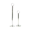 Chrome Plated Menu Card Holder Number Stands In Two Sizes For Tabletop Display