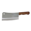 HCL HCL-8 Heavy Duty Stainless Steel Cleaver Knife 8" Blade With Wooden Handle