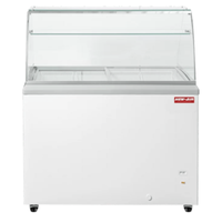 New Air NIF-41-DC 41" Flat Glass Ice Cream Freezer