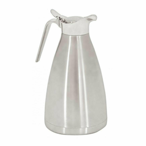 Étiquette alternative : Omcan 80526 Acier inoxydable 0,75 L Café et théière – Cafetière/théière en acier inoxydable de qualité restaurant avec couvercle et poignée