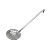 Stainless Steel Perforated Skimmer With 18 Inch Handle And Round Bowl For Efficient Skimming In Commercial Kitchens