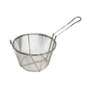 Hercules Fryer Basket, 9-1/2" Diameter Round Frying Basket, Durable Nickel-Plated Steel Construction
