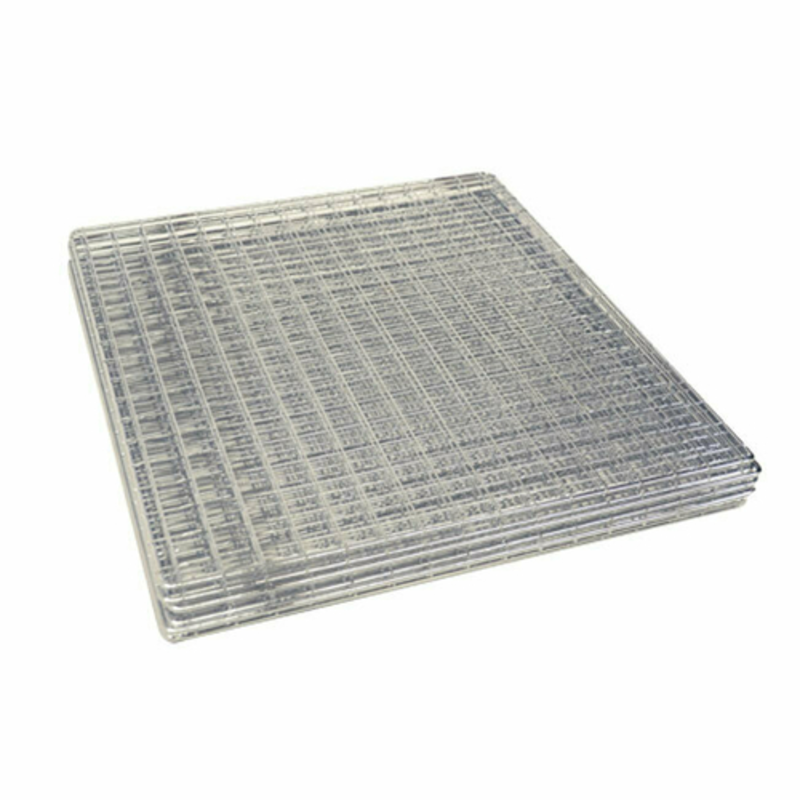 Étiquette alternative : Omcan 10925 Rack chromé supplémentaire pour accessoire de plateau de séchage en acier inoxydable pour déshydrateur alimentaire