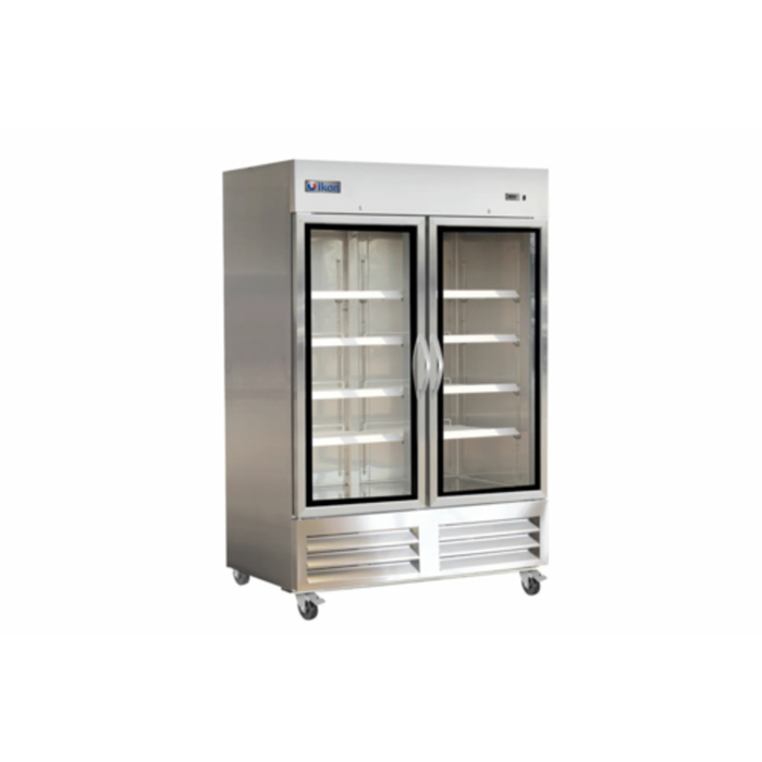 IKON IB54RG 53.9 Inch Two-Section Reach-In Glass Door Refrigerator