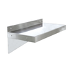 Stainless Steel Wall Mounted Shelf Ideal For Commercial Kitchen Organization And Efficiency.