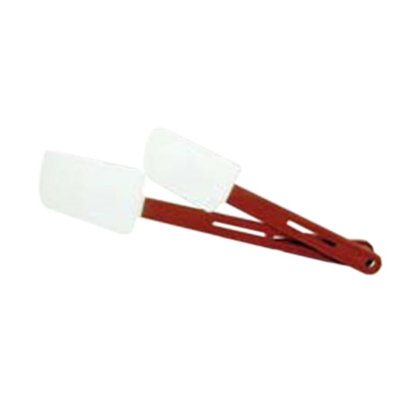 High Temperature Spatula 10-1/2" With Red Plastic Handle For High-Heat Cooking And Baking