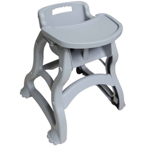 Omcan 80163 25-1/2"W Plastic High Chair with Detachable Tray