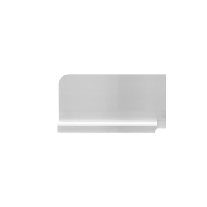 Omcan 47727 Left Side Splash Guard for 18" x 18" Sinks