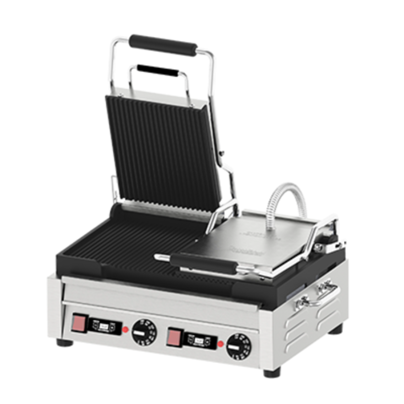 OMCAN 42914 Double Panini Grill With Timer For Consistent Sandwich Cooking