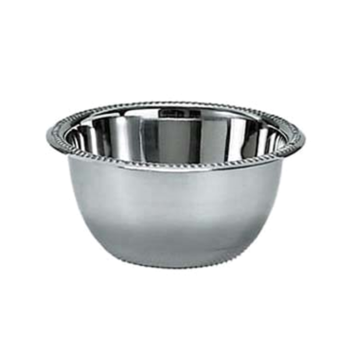 SIB-40 40 oz. Stainless Steel Gadroon Rim Ice/Relish Bowl