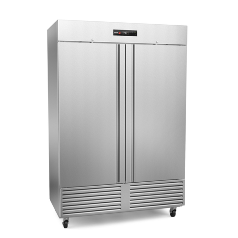 Fagor QVR-2-N 55-1/4" Two-Section Reach-In Refrigerator 52 cu ft for commercial kitchens efficiency.