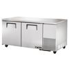 True Manufacturing Undercounter Two Door Freezer With Durable Stainless Steel Finish And Ample Storage Space