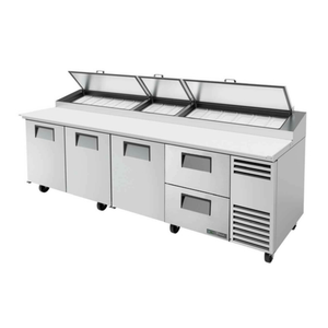 True TPP-AT-119D-2-HC 119.25-Inch Refrigerated Pizza Prep Table