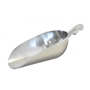 Étiquette alternative : Omcan SKU 27682 12 oz. Aluminium durable Standard Ice Scoop en aluminium avec poignée