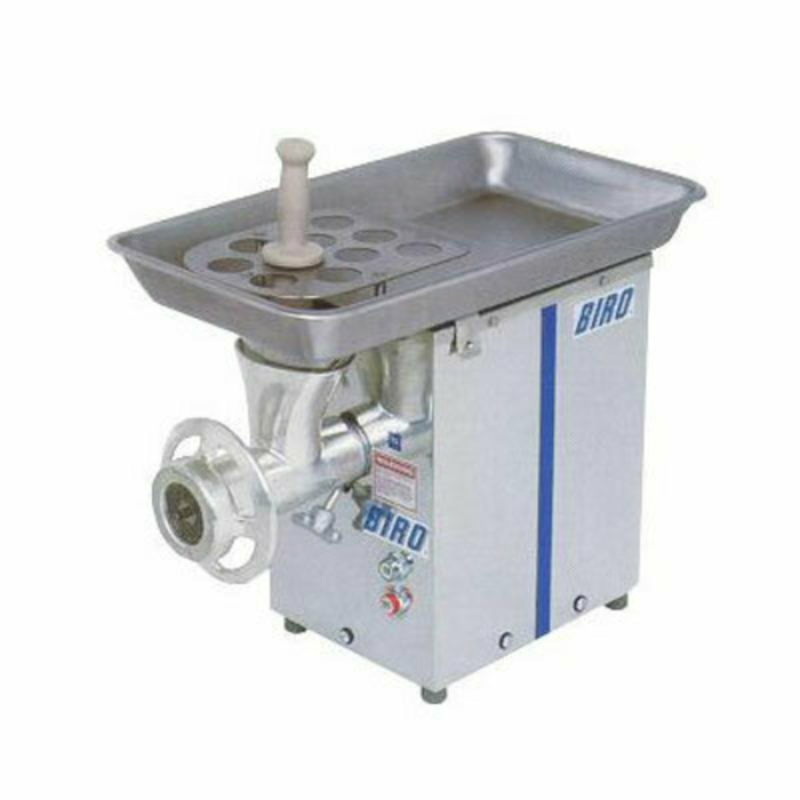 Hachoir à viande commercial robuste Biro 922SS - Capacité de 1500 lb/heure hachoir électrique en acier inoxydable avec plateau d’alimentation