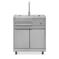 OMCAN 47961 32"W Mobile Hand Sink Cabinet with Faucet