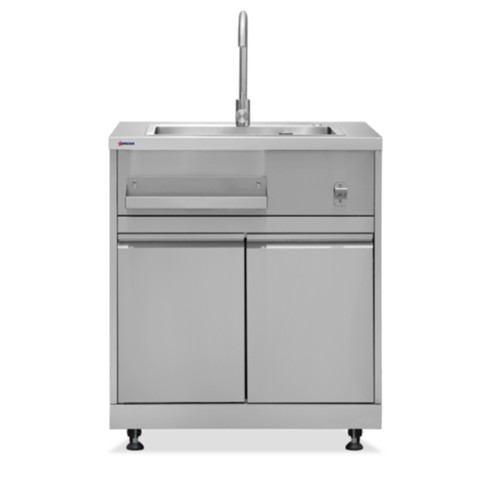 OMCAN 47961 32"W Mobile Hand Sink Cabinet with Faucet