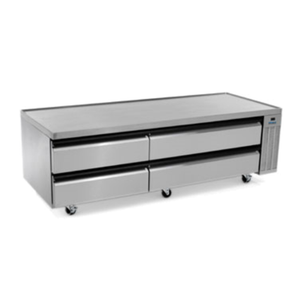 Silver King SKRCB79H-RD 79" Four Drawer Refrigerated Chef Base