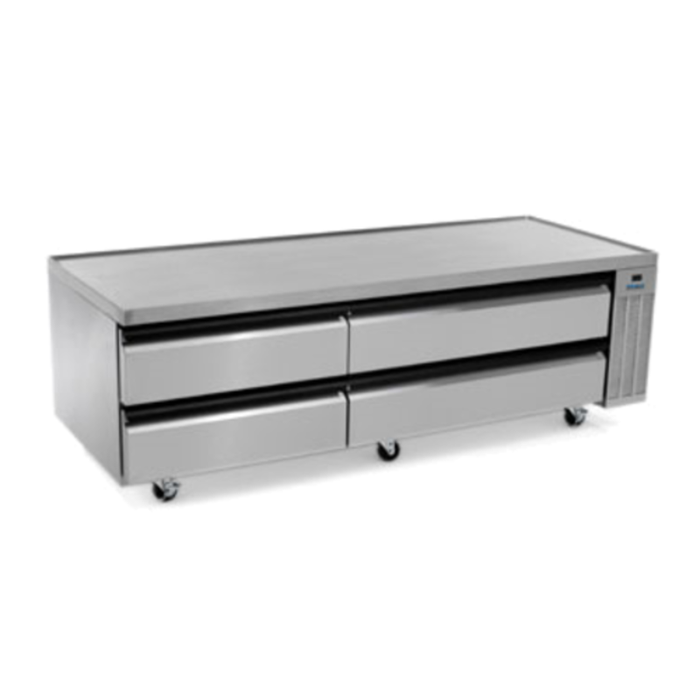 Silver King SKRCB79H-RD 79" Four Drawer Refrigerated Chef Base