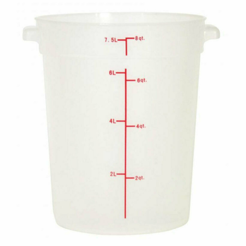 Commercial Clear Food Storage Pan With Measurement Markings For Easy Portion Control