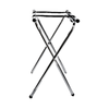Stainless Steel Tray Stand Featuring A Sturdy Folding Design For Commercial Restaurant Use