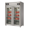 OMCAN 45176 200 kg Dual Zone Meat Maturation Cabinet With Meats Inside
