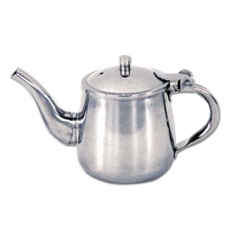 Stainless Steel Gooseneck Teapot For Precision Beverage Service, 10 Oz Capacity, Ideal For Coffee And Tea.